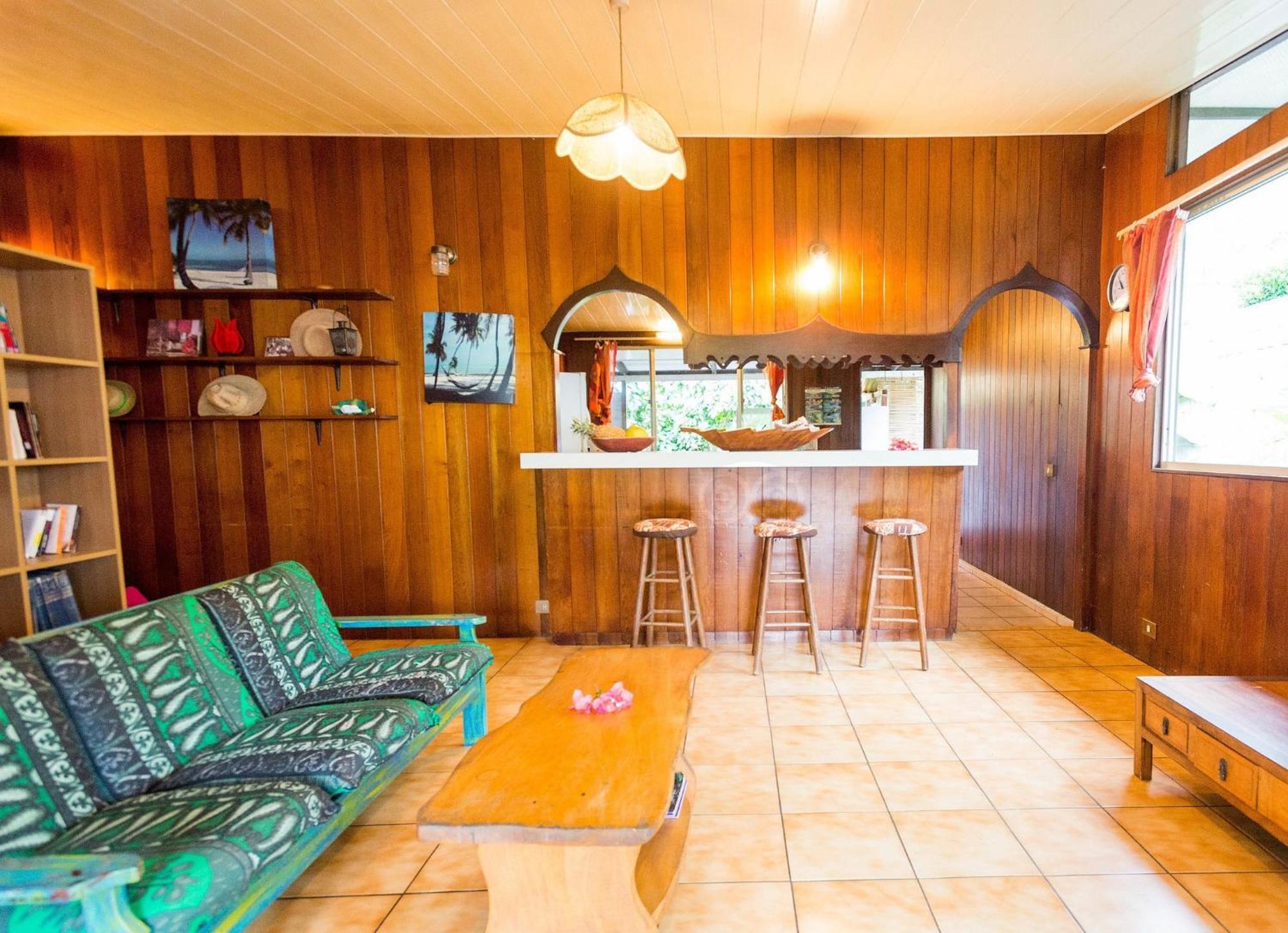Punaauia  Pension Te Miti - Plage-Beach 200M - Mahana Parc & Vaiava Beach Pk18 - B&B Chambres Ou Dortoir מראה חיצוני תמונה