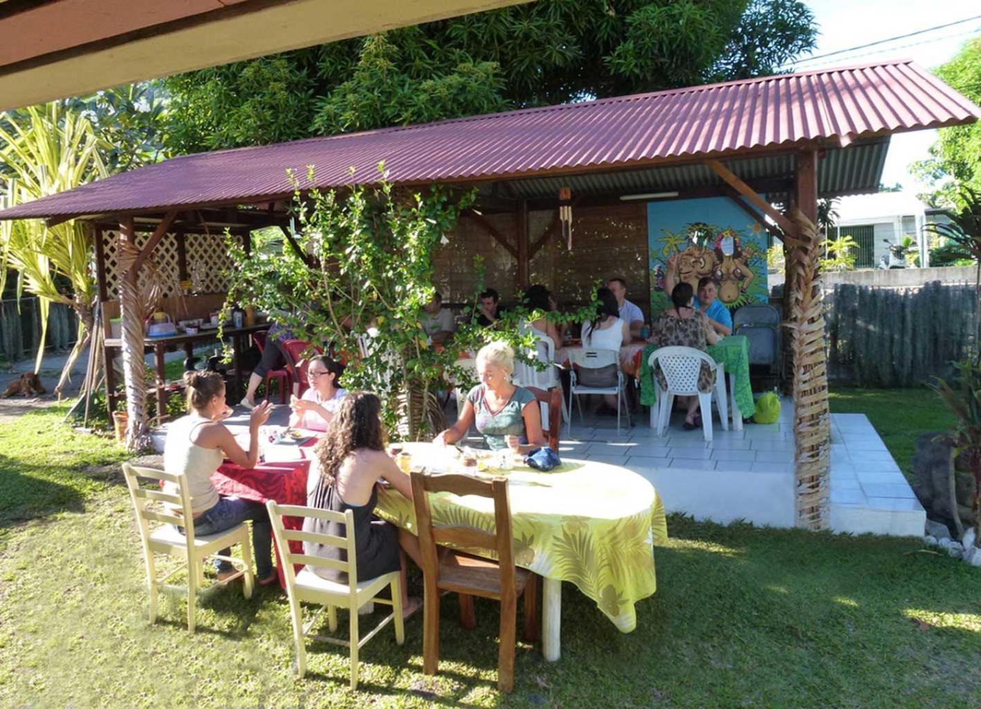 Punaauia  Pension Te Miti - Plage-Beach 200M - Mahana Parc & Vaiava Beach Pk18 - B&B Chambres Ou Dortoir מראה חיצוני תמונה